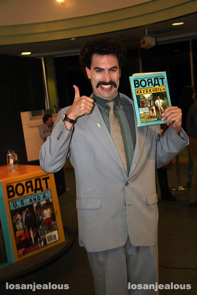 Borat at Borders, November 8, 2007