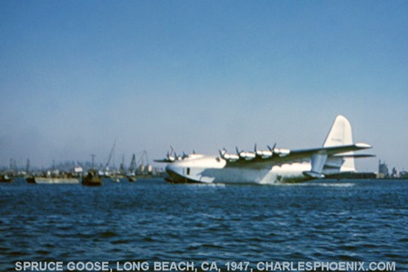 Charles Phoenix's Slide of the Week: Spruce Goose, Long Beach, CA, 1947