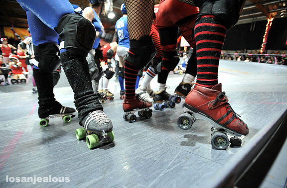 Skates at lineup