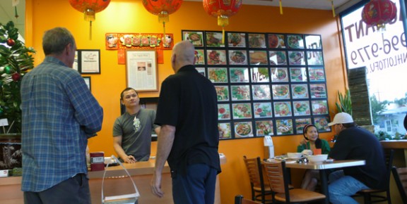 Owner Kevin Tran works the counter at Vinh Loi Tofu