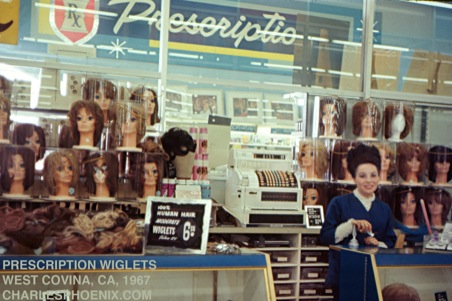 Charles Phoenix’s Slide of the Week: Prescription Wiglets, West Covina, CA, 1967
