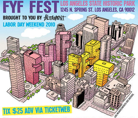 FYF Fest, September 4, 2010–Line Up Announced–The Rapture, Panda Bear, Sleep & many more–Tickets On Sale Now