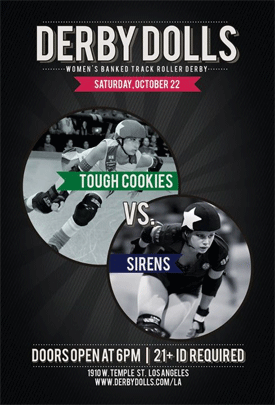 Update on International Manhunt & Preview of LA Derby Dolls Bout (Sirens v. Tough Cookies, 10/22/11)